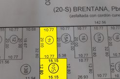 Terreno y Casas en Zona Centro  sobre calle Brentana