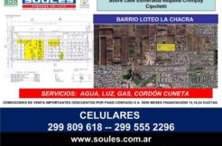Loteo La Chacra, Sobre Calle Esmeralda esquina con Chimpay Loteo La Chacra, Sobre Calle Esmeralda esquina con Chimpay